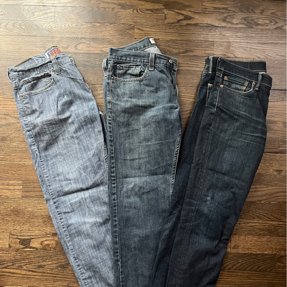 Bundle of 3 Mens Levi Jeans